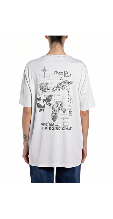 オーバーダイコットンジャージーTシャツ｜REPLAY リプレイ公式通販サイト